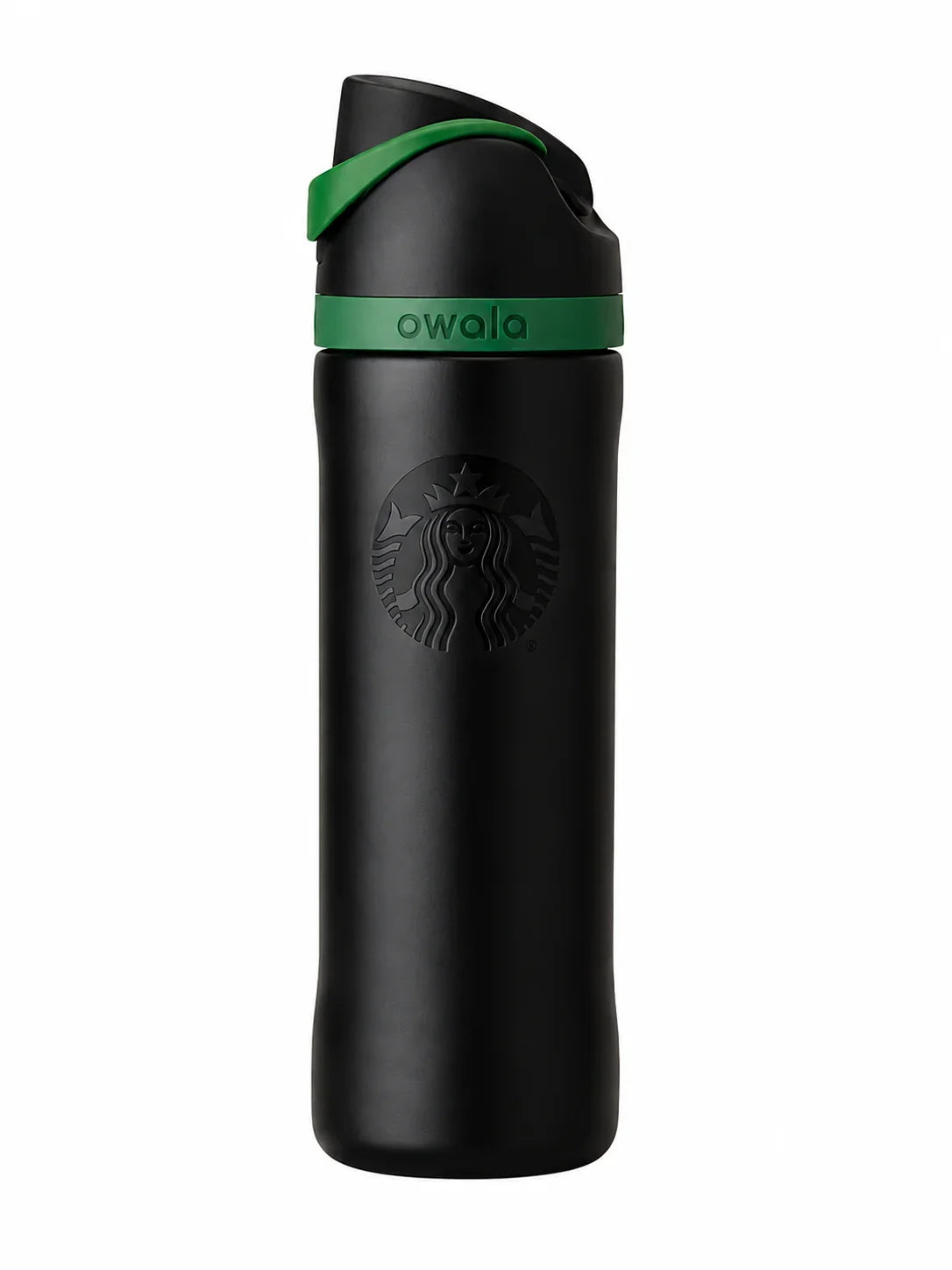 Starbucks x Owala FreeSip 24oz Black Green Insulated Bottle New w/ Tags