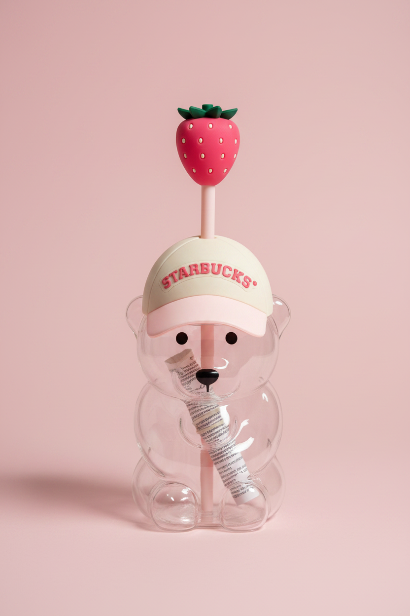 Bearista cup on blush pink