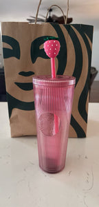 Starbucks 2026 Summer Collection Strawberry Cup Bundle — Set of 2 NWT