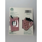 Starbucks Pink Strawberry & Cup Acetate Hair Claw Clips Set