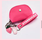 Starbucks Pink Keychain Pouch with Strap