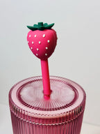 🍓NWT Starbucks 2026 Pink Drink Limited Edition Cold Cup w/ Strawberry Topper