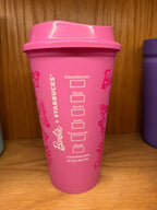 Starbucks X Barbie Reusable Cup Size 16 oz + Cup Sleeve + Stopper 2025