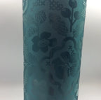 Starbucks Cold Tumbler Fall 2025 Blue/Green Floral Silicone Straw Charm 24oz