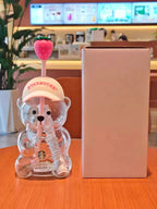 2026 New Starbucks Bearista Bear Cup Tumblers Strawberry Topper Baseball cap hot