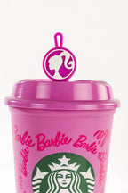 Starbucks X Barbie Reusable Cup Size 16 oz + Cup Sleeve + Stopper 2025
