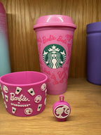 Starbucks X Barbie Reusable Cup Size 16 oz + Cup Sleeve + Stopper 2025