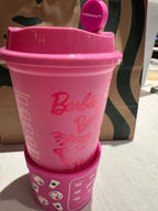Starbucks X Barbie Reusable Cup Size 16 oz + Cup Sleeve + Stopper 2025
