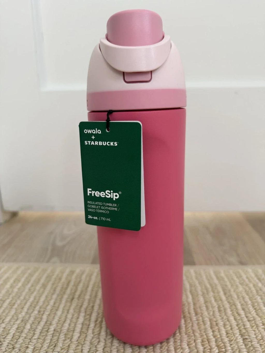 Starbucks x Owala FreeSip 24oz Pink Insulated Bottle Tumbler New w/ Tags 2026