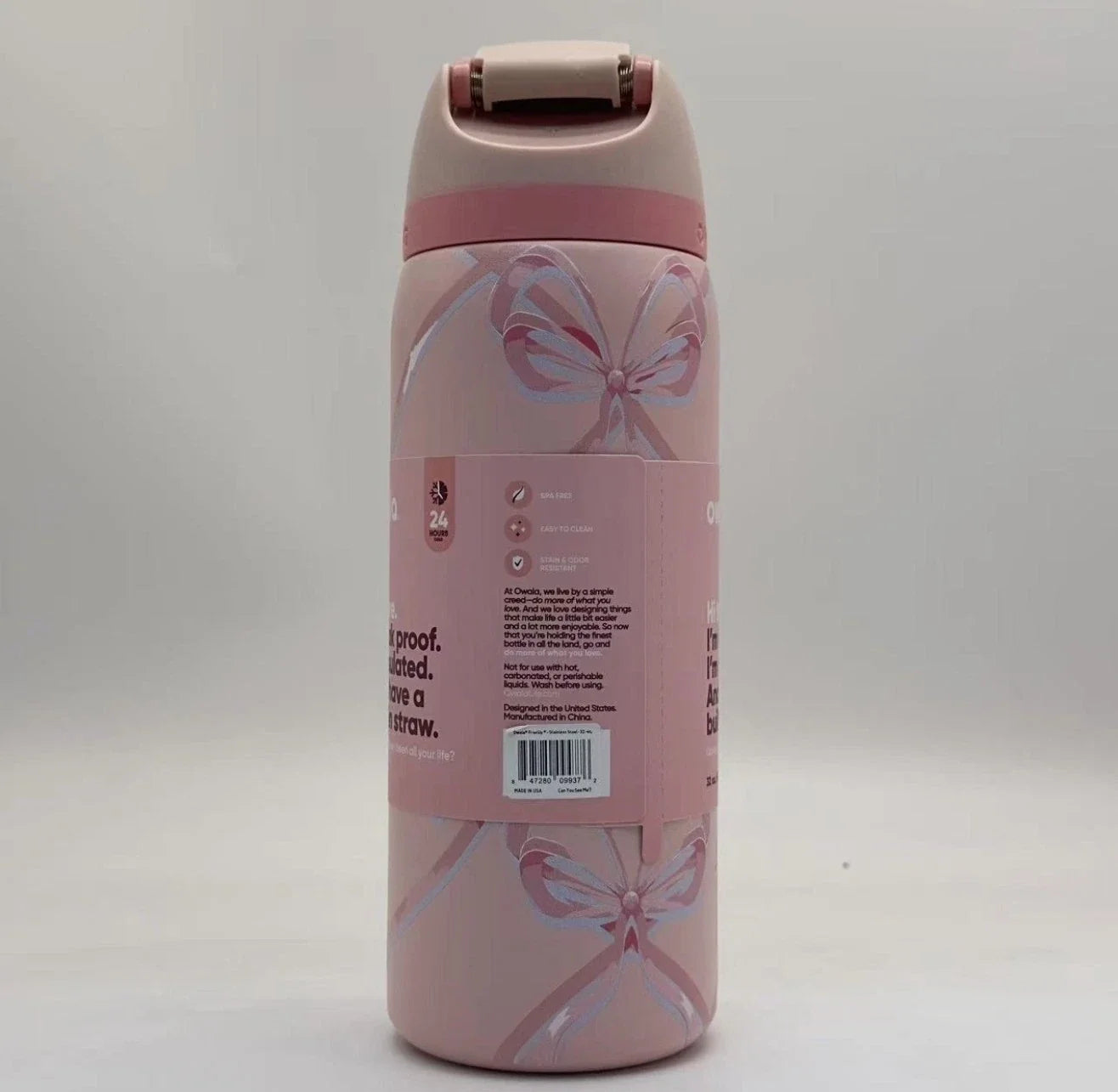 Owala Sugar Plum Fairy 32oz FreeSip Water Bottle Holiday Edition