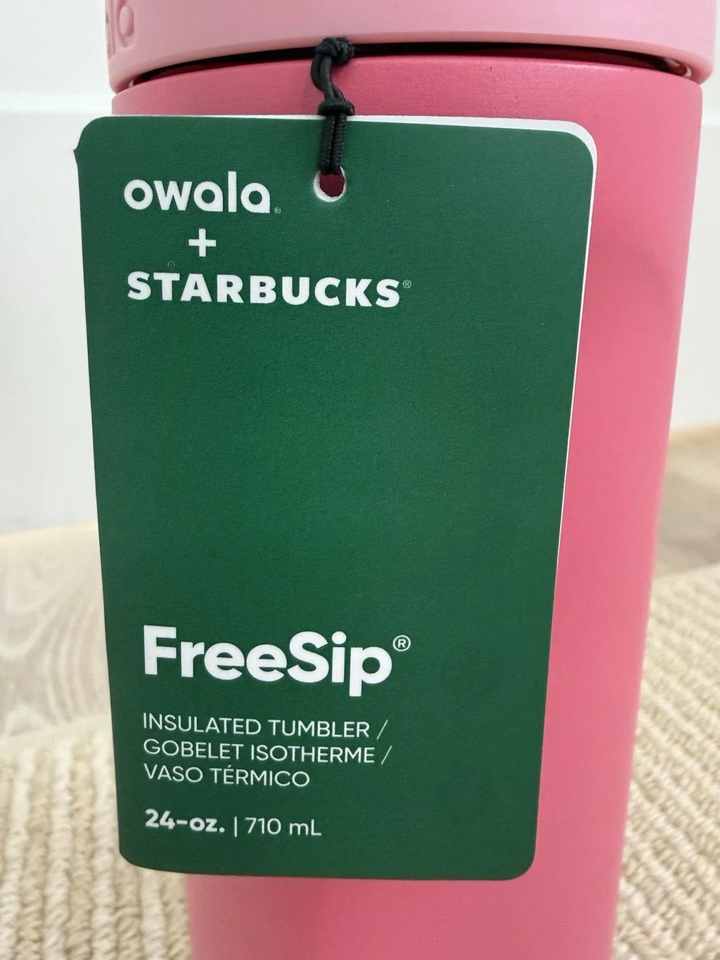 Starbucks x Owala FreeSip 24oz Pink Insulated Bottle Tumbler New w/ Tags 2026